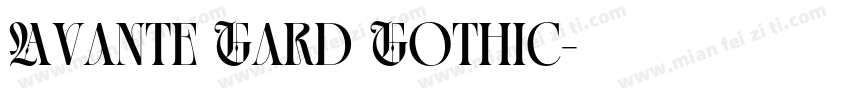 Avante Gard Gothic字体转换